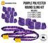 Purple Endless Round Sling Kit (8 Slings).  For light duty lifting and pulling