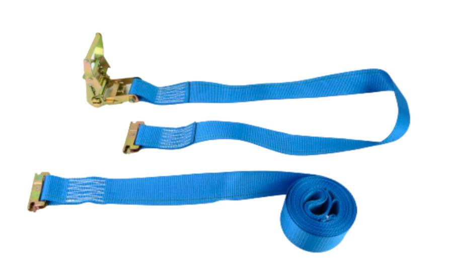 2x20' Int. Van Strap w/ Cam buckle, Spring E fittings and Wire hooks