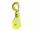 8 Ton, 8" Sheave Snatch Block with Swivel Hook and Latch.  Color is Hi-Vis yellow