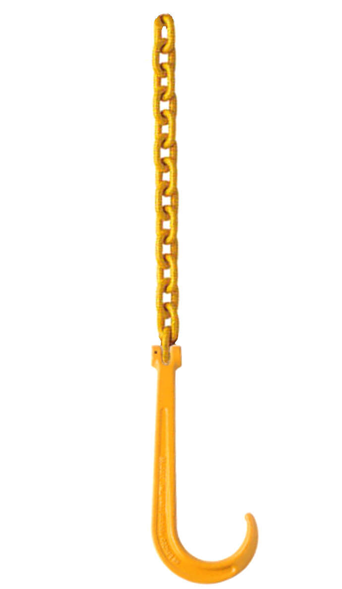 Falcon Cargo 1/2" X 20' Grade 80 Transport Tow Chain – 12,000 LB Capacity, Flat Grab Hooks