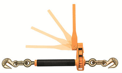 3/8"-1/2" Peerless QuikBinder™ Ratchet Loadbinder is used to tighten chains securely over a load. 