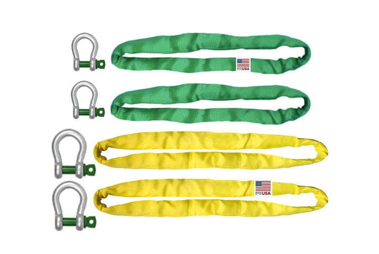 Polyester Round Sling, Endless, 8 ft. x 1.25 in,5300/4200/10,600 Lbs Polyester Round Sling, Endless, 8 ft. x 1.25 in,5300/4200/10,600 Lbs