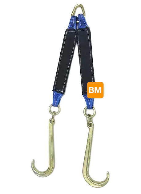 V-Bridle Tow Chain with 15 J-Hooks & Mini J Hook – Baremotion