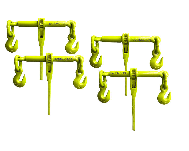 Hi-Viz Green 3/8"-1/2" Ratchet Chain Load Binders.  Be more visible on the road with these high visibility green chain binders!