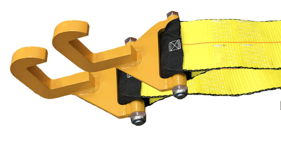 Roll-Off Container Strap w/ Bolt-On Hook sold in SET