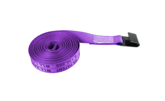 2" Purple Diamond Weave Winch Straps with Flat Hook