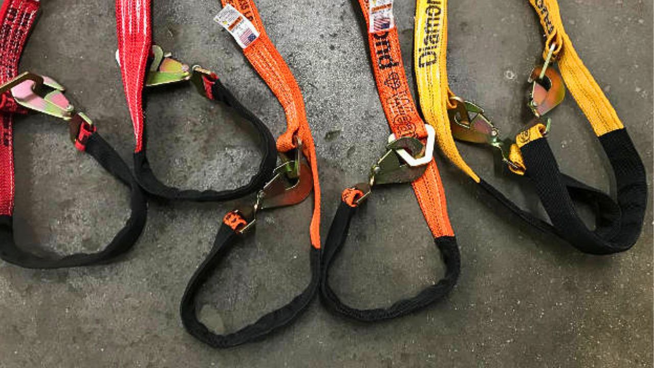 v-bridle straps for towing and recovery vehicle transport