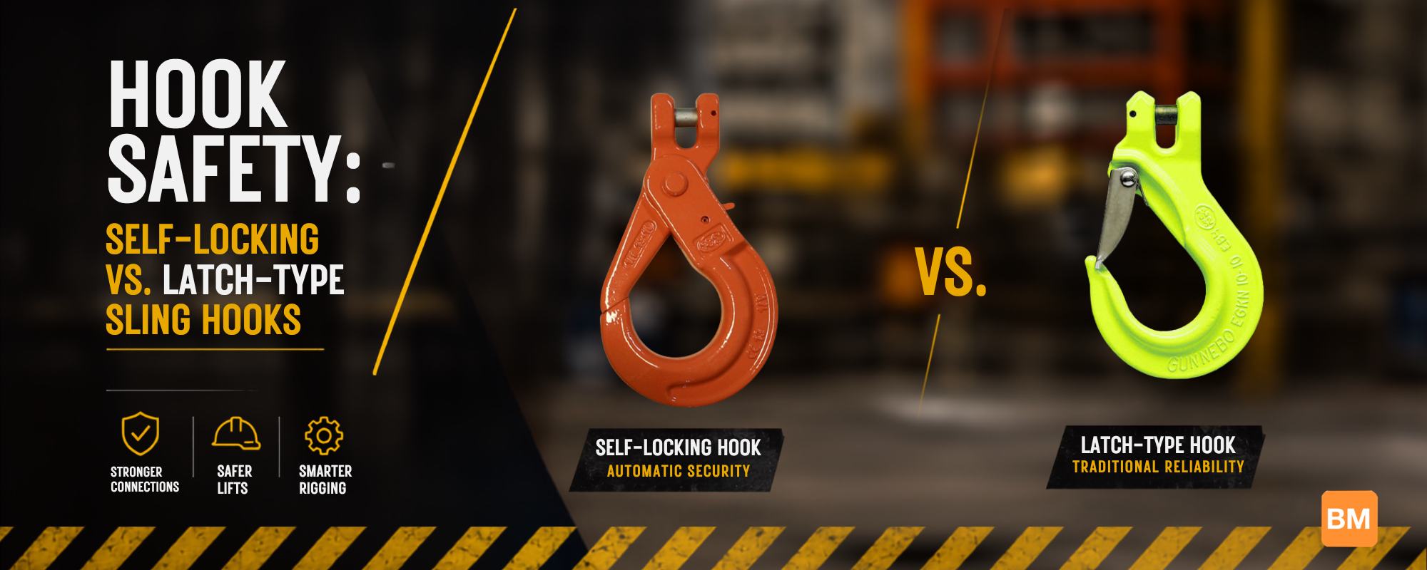 Hook Safety: Self-Locking vs. Latch-Type Sling Hooks