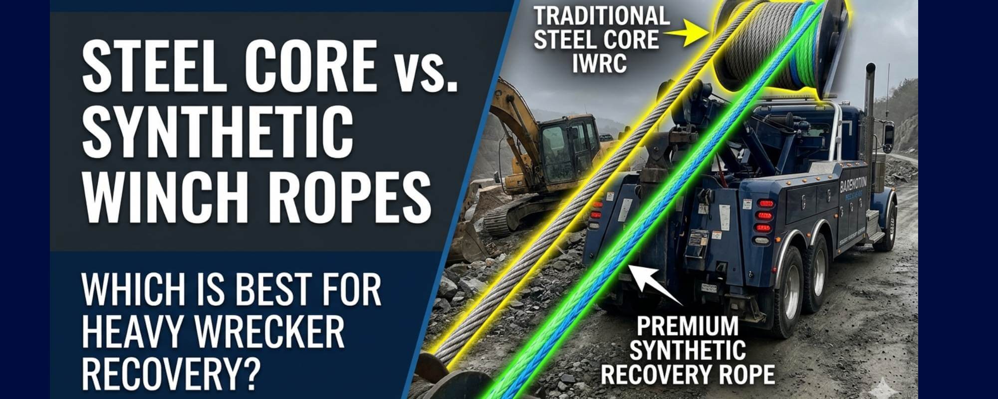 Steel Core vs. Synthetic Winch Ropes: Which is Best for Heavy Wrecker Recovery?