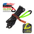 Bubba Off-Road Recovery rope with a green glow feature on a white background
