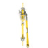 Lug All 1 Ton Web Strap Hoist w/ Hot Stick Rings-2-B.  Yellow strap