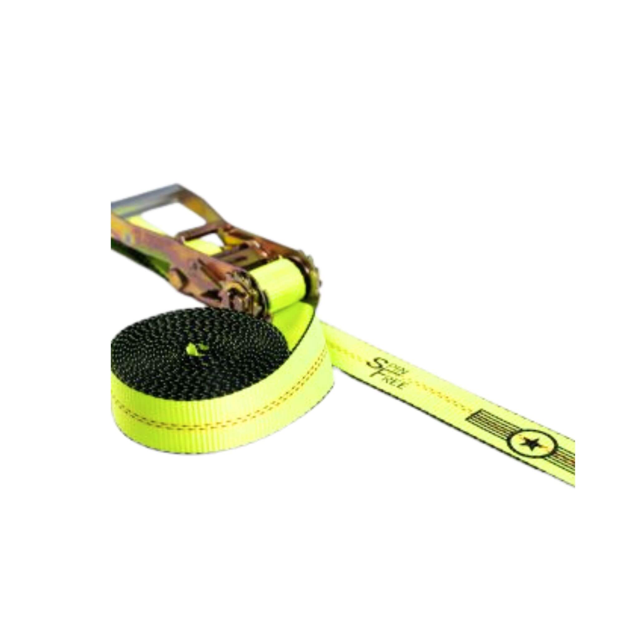 2" SPIN FREE Ratchet Straps with Wire Hooks Hi-Vis 8-PACK