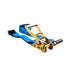 2" SPIN FREE Ratchet Straps with Flat Hook Blue webbing