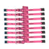 2" SPIN FREE Ratchet Straps with Flat Hook | Pink 8-PACK