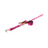 2" SPIN FREE Ratchet Straps with Wire Hooks Pink webbing baremotion