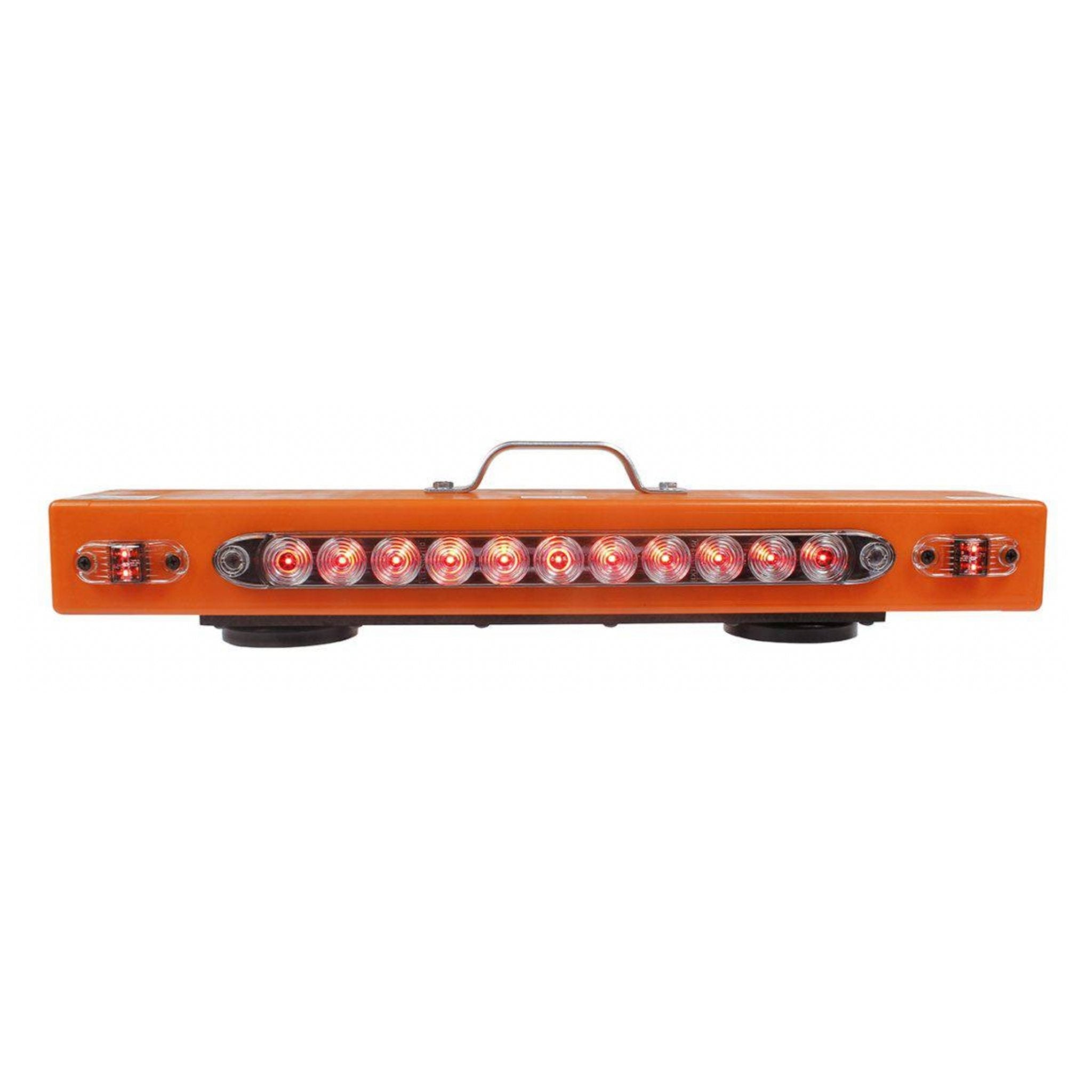 Lite-it  LED wireless light bar with mounting magnets. Orange casing.