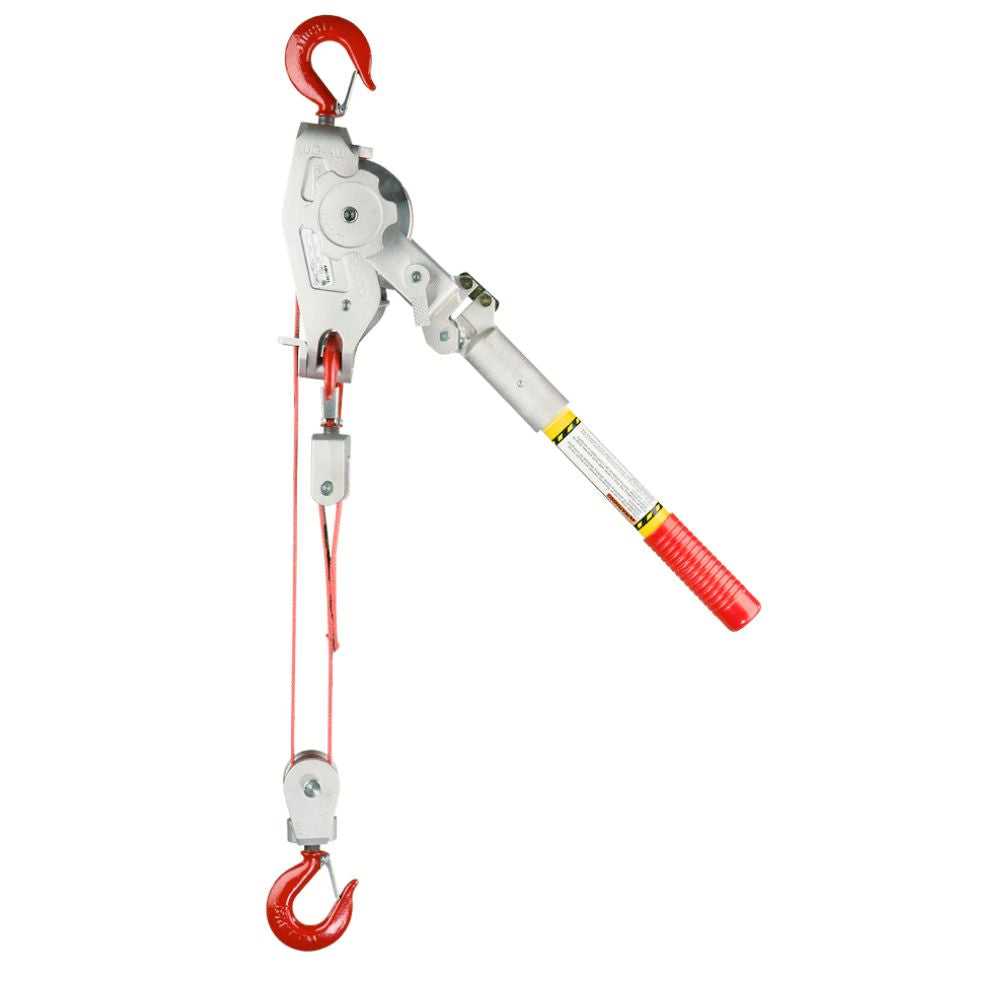 Come along hoist featuring double or single line lift capabilities.  1-1/2 Ton capacity