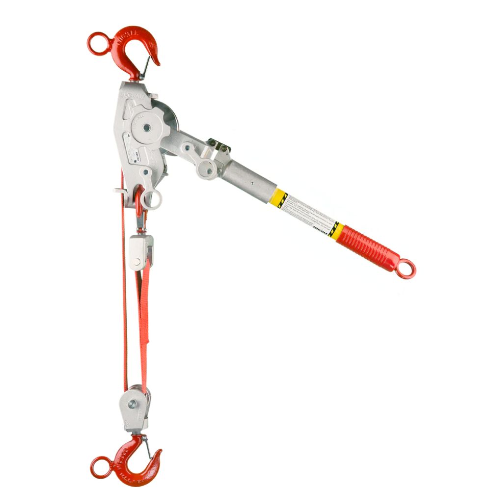 Lug All 1 1/2 Ton Web Strap Hoist w/ Hot Stick Rings-25-B