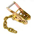 2" ratchet buckle with chain tail
