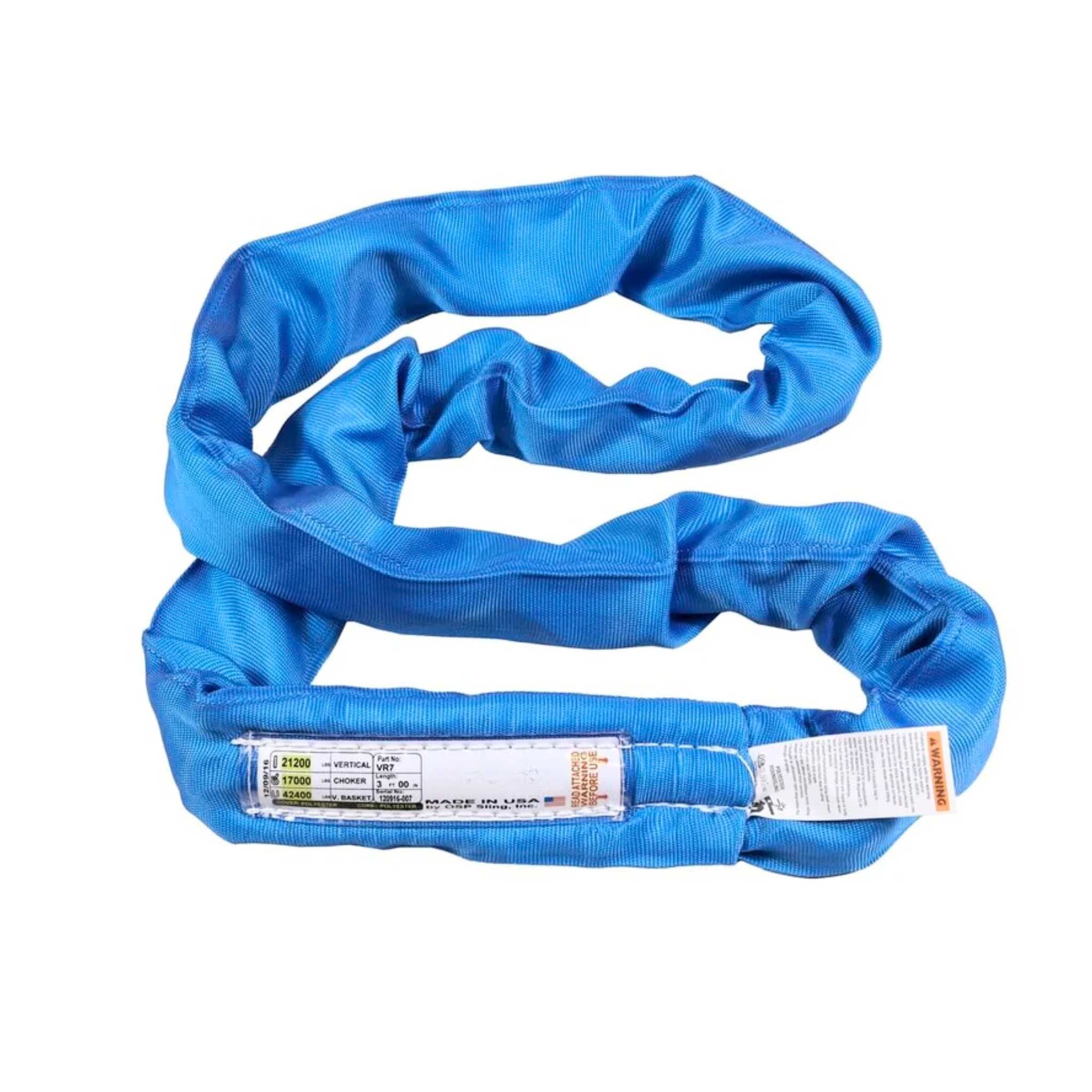 Blue Round Polyester Sling – Made in USA