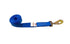 Blue 2" wide straps with twisted snap hook popular replacement straps for the towing 8-point tie-down system.