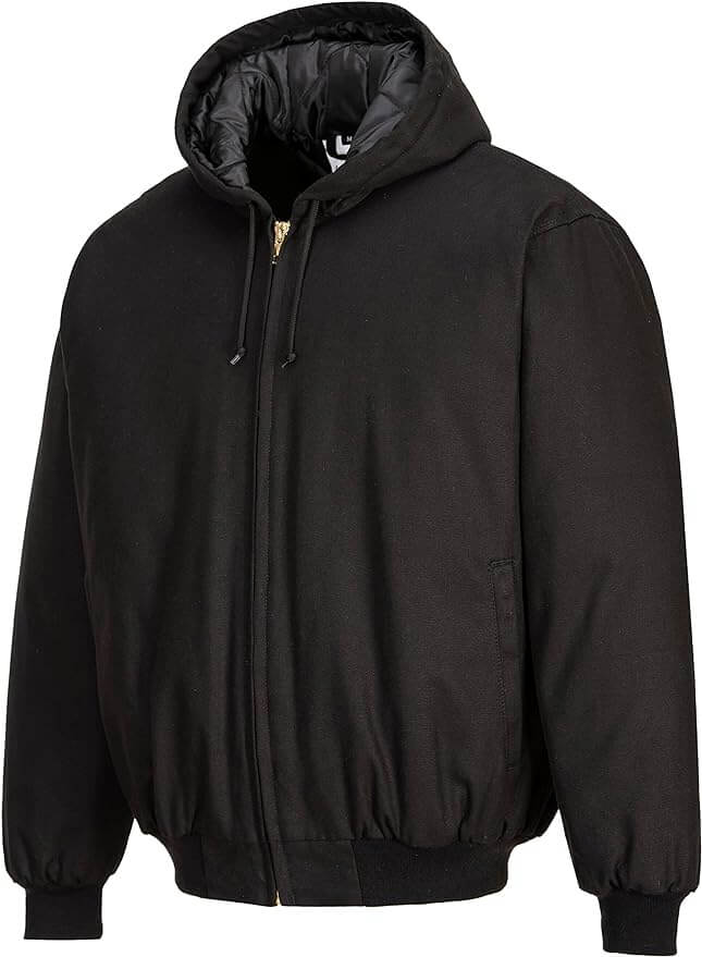 Ideal workwear hooded blacket jacket.  DuraDuck DC801 Portwest Work Quilt Lined Hooded Jacket