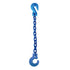 Grade 100 Logging Choker Chain with Grab & Choker Hook.  Blue coated finish.