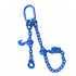 Double Leg Grade 100 Logging Chain with Sliding Choker Hook.  Blue coated finish.