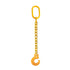 Grade 80 Logging Choker Chain with Master Link.  Coated yellow finish.