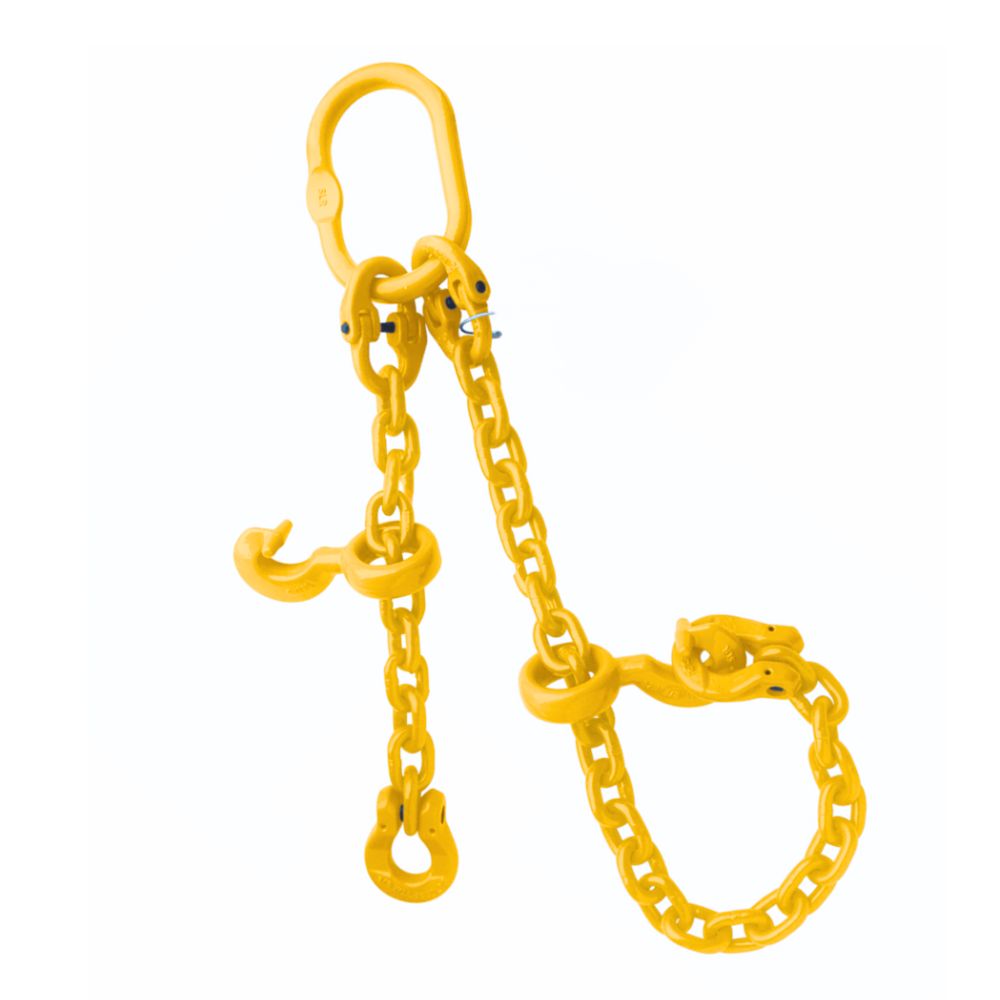 2-Leg  grade 80 chain with Sliding Choker Hook built for demanding forestry and timber-handling applications, providing increased stability, balance, and control during skidding and log movement.