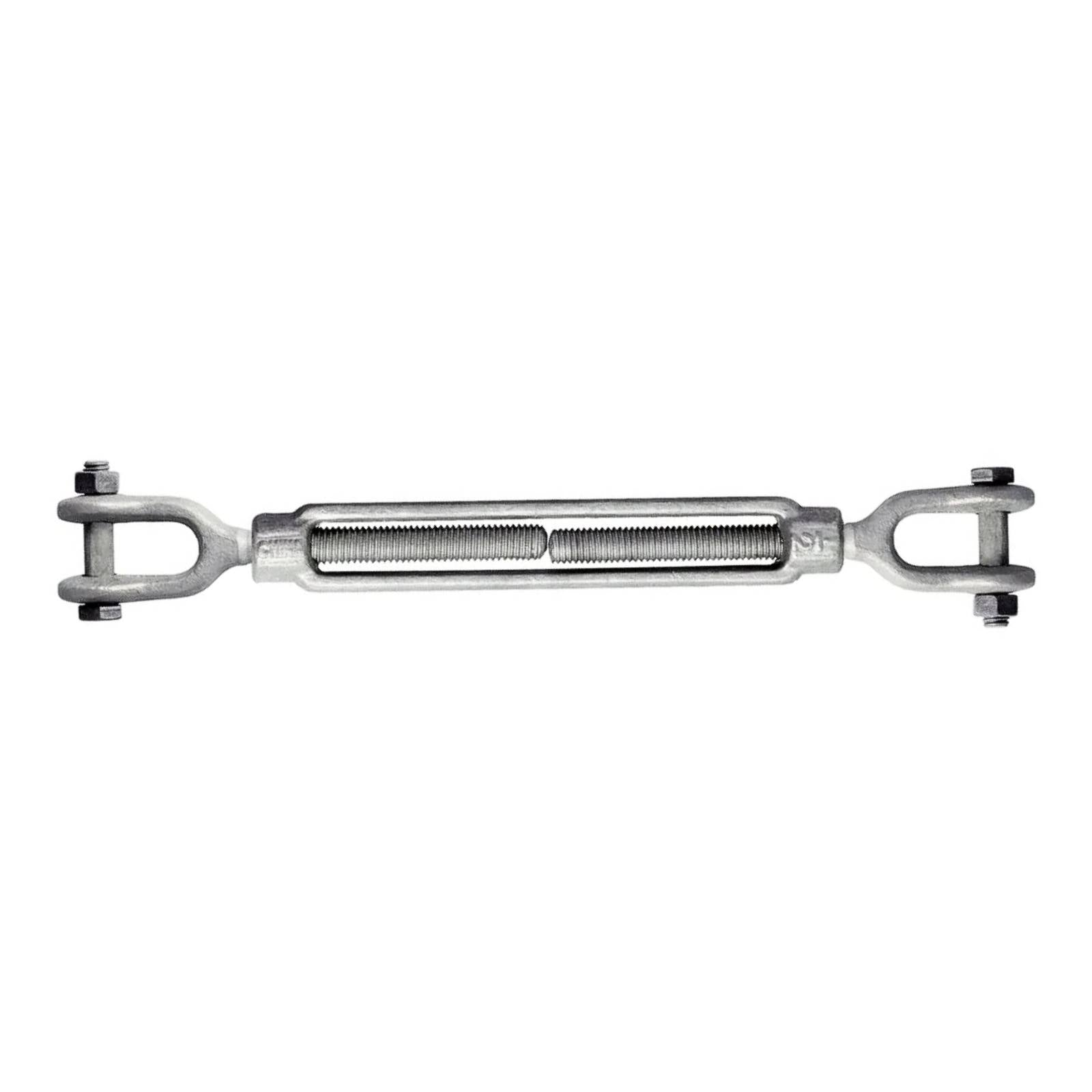1-1/2" x 12" Jaw & Jaw Galvanized Turnbuckle