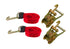 Red Tie Down Strap with Mini J Hook