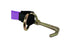2"x10' purple diamond weave tie-down with a mini-j-hook and d-ring combo. 2 hook styles in one strap.