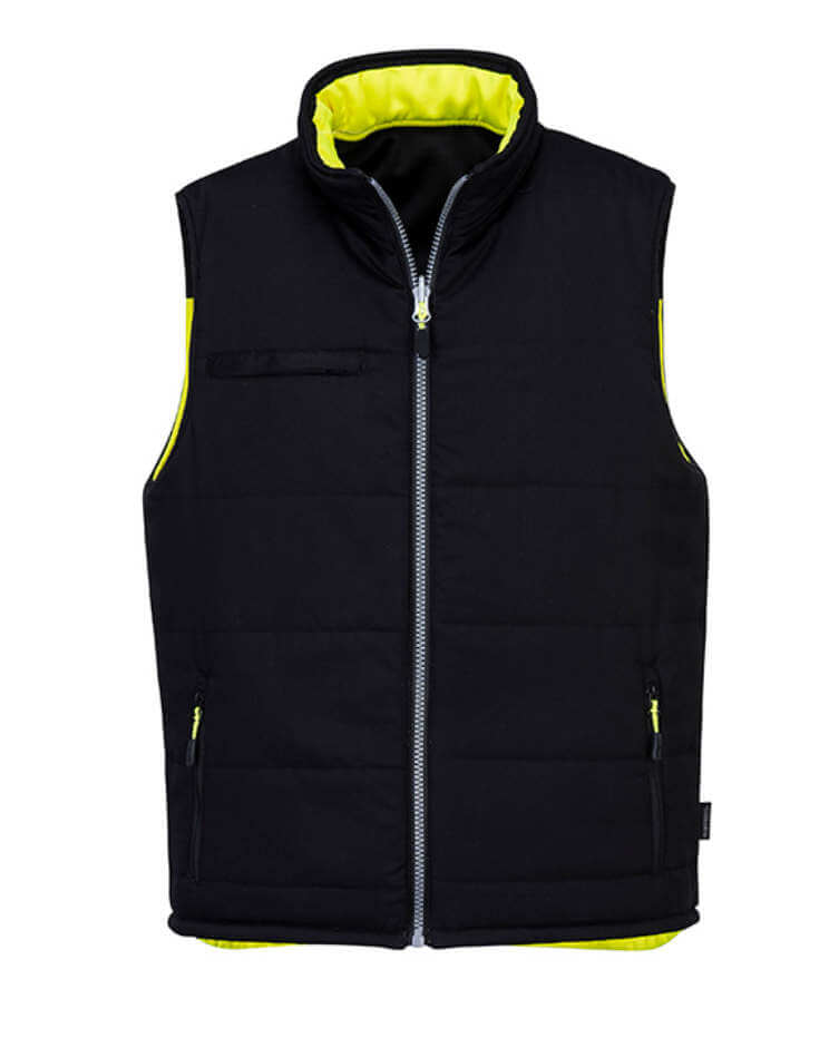 Portwest PW374 - Hi-Vis Reversible Multi Use Vest Insulated.  Reversed view