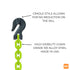SGG Grade 100 Hi-Viz Chain Slings with Cradle Grab Hooks information 