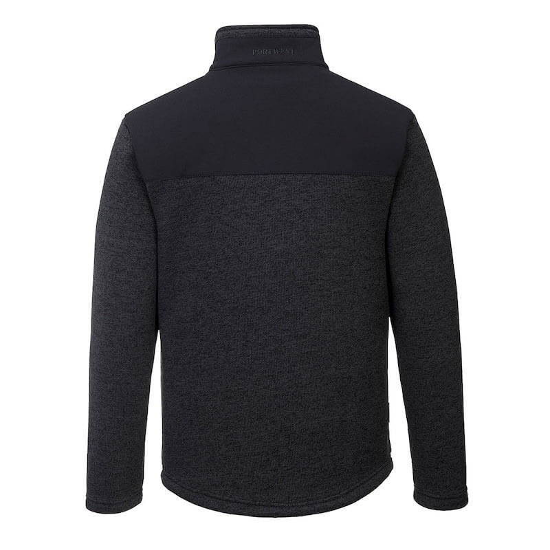 Portwest Work fleece jacket made from soft knitted fleece fabric to keep you comfortable all day long.