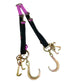Awesome v-bridle towing tie-down strap with a multitude of hook attachments