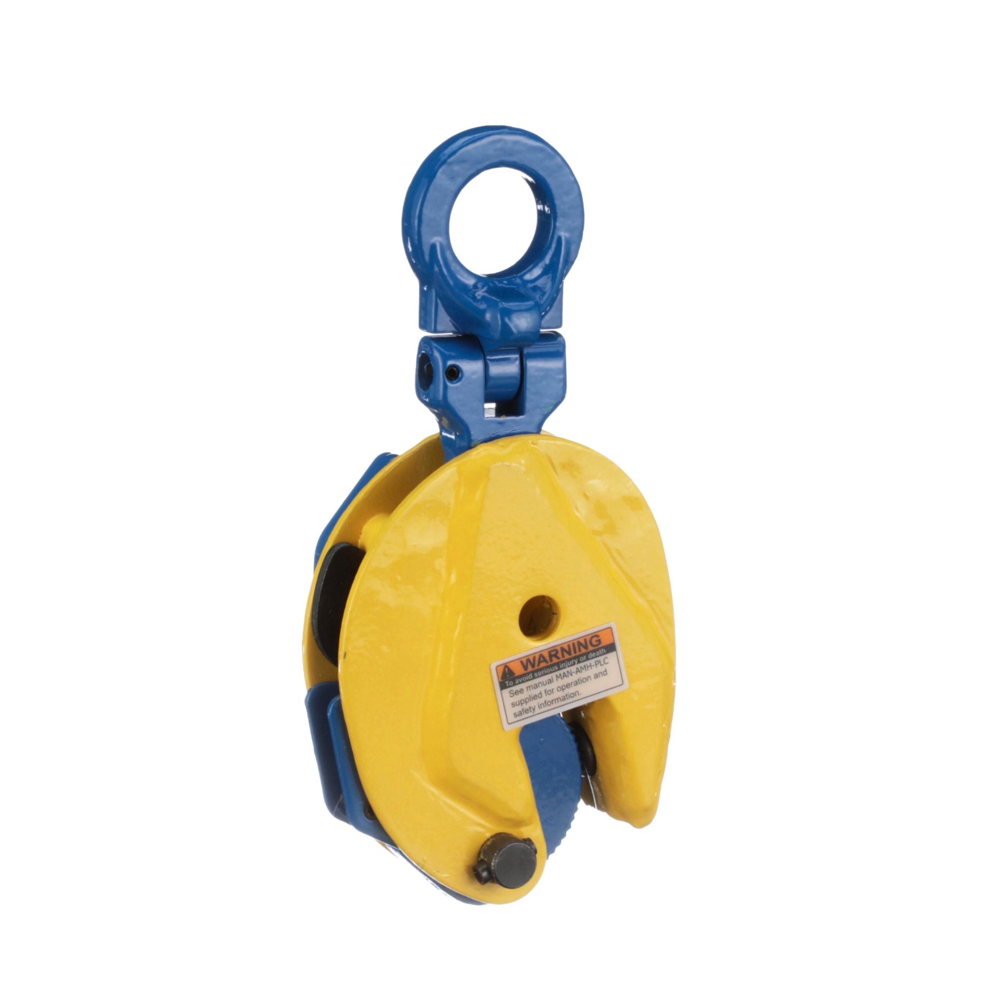 Yellow and blue AMH Vertical Plate Lifting Clamps PCUA Series
