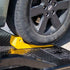 Tire Skates used to move disabled vehicles and reduce tire damage while loading or unloading a locked vehicle.