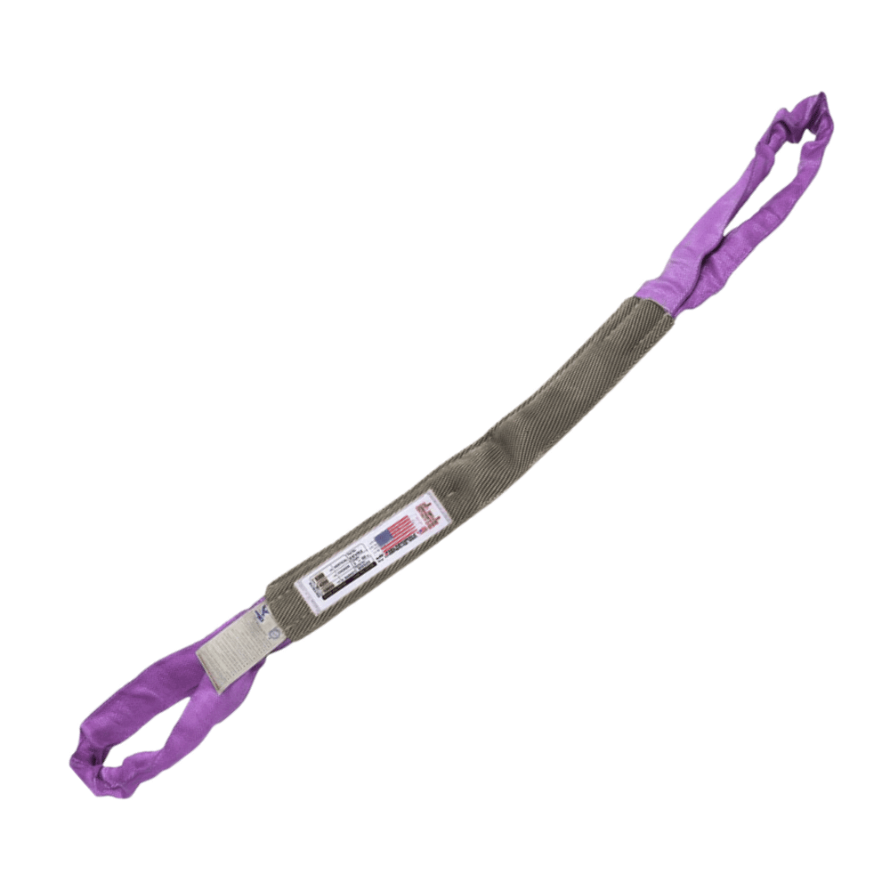 RuggedTow 10 Ft Purple Endless Round Sling – 5,200 Lbs Basket Rated Lifting Strap