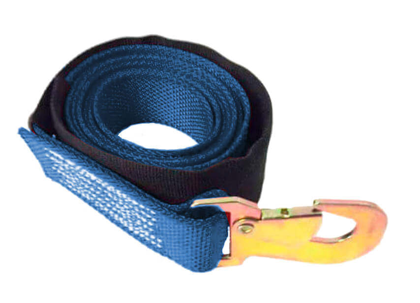Blue tie-down 2" x 8' with snap hook