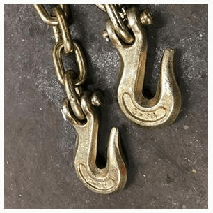 2-Pack:  3/8" x 10' Grade 70 Binder Trucking Chains
