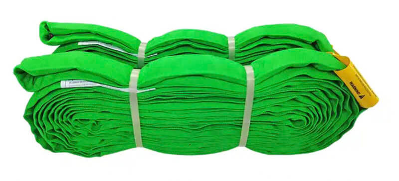 Green Round polyester Slings
