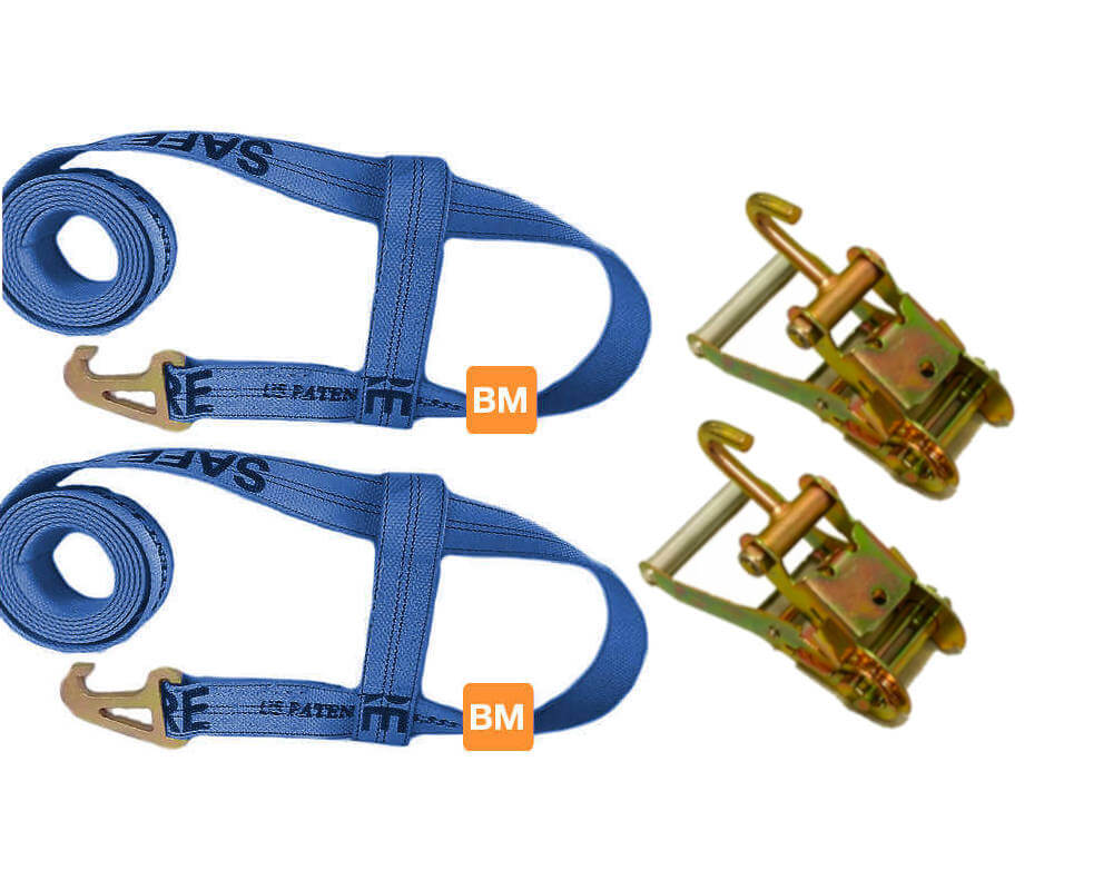 Hi-VIZ Green Quick-Pick Wheel Lift Strap For Jerr-Dan Tow Trucks – 18,000 Lb Capacity