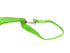 High visibility green  tie down strap with a Mini J-Hook and loop end to slip it in