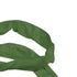 close up of the heavy polyester jacket casing of an olive round endless sling