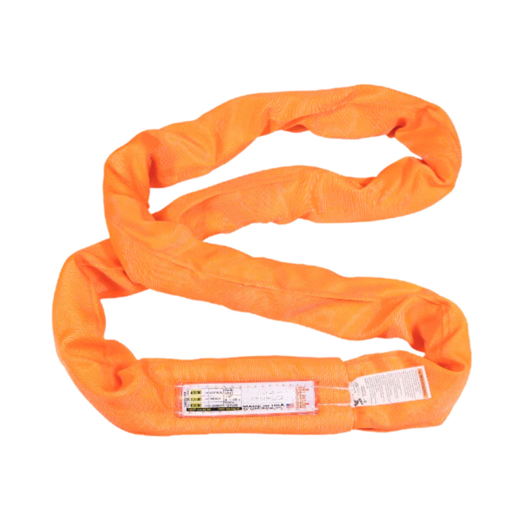 Orange Round Lifting Polyester Sling