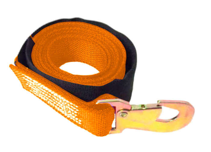 8' Blue Diamond Weave Wheel Lift Strap w/ Flat Snap Hook & D-Ring 8' Blue Diamond Weave Wheel Lift Strap w/ Flat Snap Hook & D-Ring