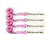 Set of Pink Strap with chain extension.  Used for vehicle tie-down on car haulers and rollback tow trucks.