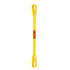 yellow synthetic web sling eye & eye configuration.